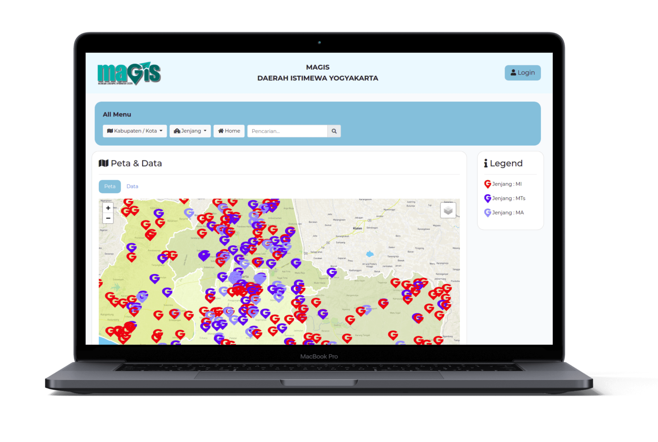 Website Madrasah Geographic Information System (Magis)